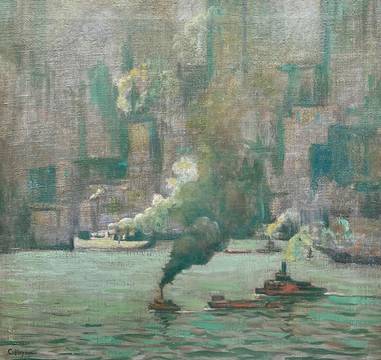 Charles Vezin Activity along the Manhattan Skyline
