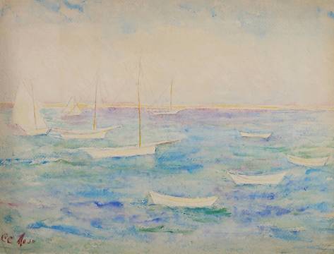 Carolyn Campbell Mase Boats in the Harbor 