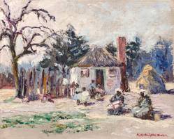 ALICE WORTHINGTON BALL (1869-1929)
Sunday on the Old Plantation, Savannah, Georgia, 1923
Oil on board
16 x 20 inches
Exhibition label on verso BALL_Savannah_Unframed.jpg