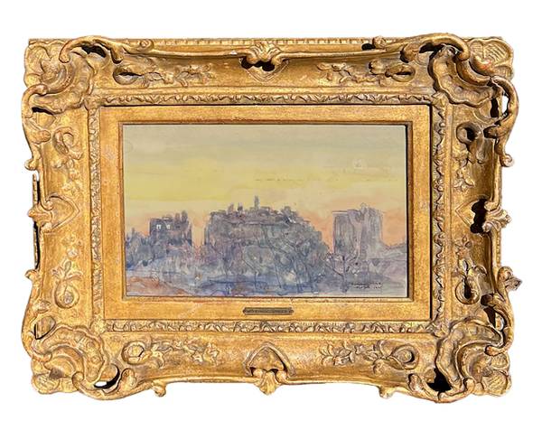 Hermann Struck Manhattan Skyline from Central Park, 1927