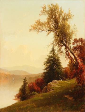 George Henry Smillie Early Autumn by the River, 1866