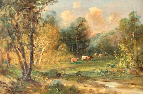 Ella Buchanan Pastoral Landscape with Cows