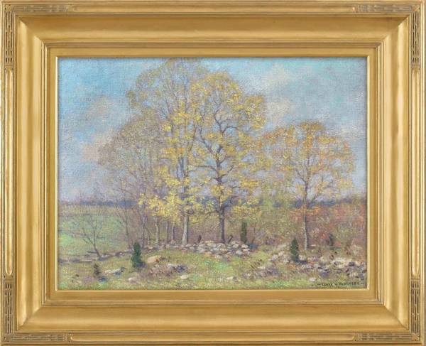 Clark Greenwood Voorhees (1871-1933)
Early Spring Landscape
Oil on canvas
18 x 24 inches
Signed lower right Clark Greenwood Voorhees Early Spring Landscape