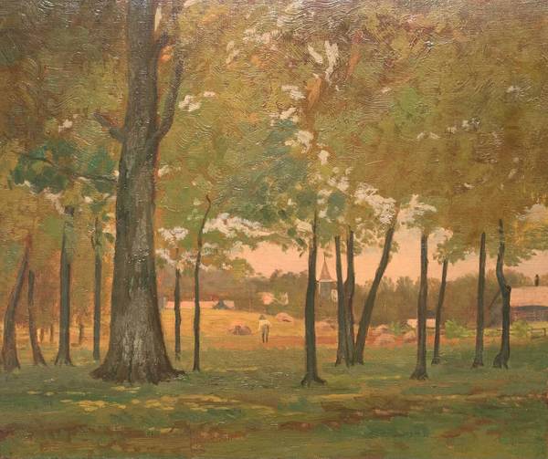 Edith Marian Mann Shepherd through the Trees