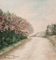 Clara G. Churchill (Fl. 1906)
Oleander, Bermuda
Watercolor on paper
10 ½ x 11 inches
Signed and inscribed with title, lower left Clara G. Churchill, Oleander, Bermuda Unframed