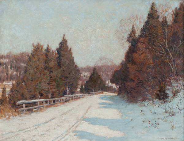 CLARK GREENWOOD VOORHEES (1871-1933)
Berkshires in Winter
Oil on canvas
28 x 36 inches
Signed lower right VOORHEES_Berkshires_Unframed.jpg