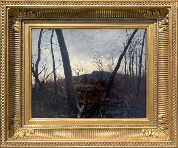 Lockwood DeForest Catskill Forest Scene with Fence