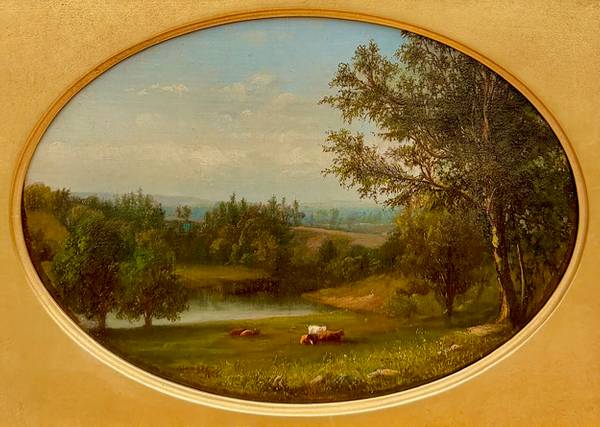 Julie Hart Beers Pastoral Landscape with Cattle, 1865