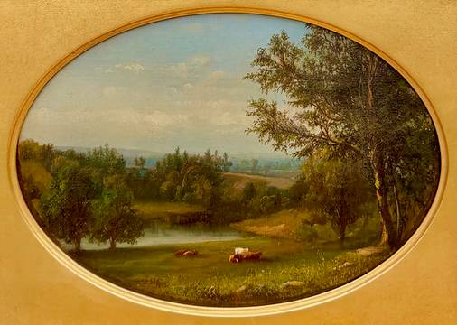 Julie Hart Beers Pastoral Landscape with Cattle, 1865