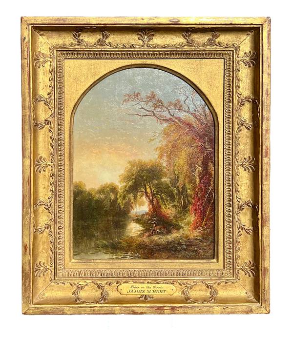 James McDougal Hart Deer in the Woods