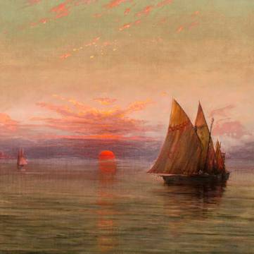 Charles Albert Rogers The Setting Sun, 1892 unframed
