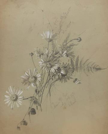 Marion “Minnie” Robertson Beers Brush
Daisies