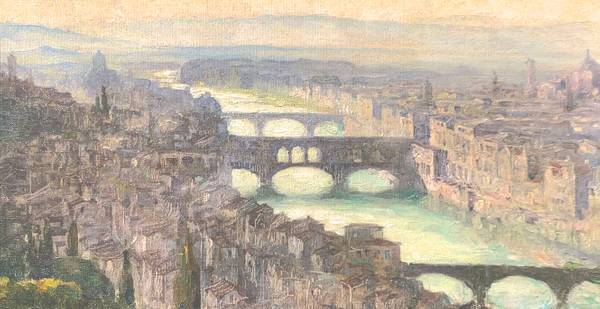 Anna Mary Richards Brewster Arno River, Florence