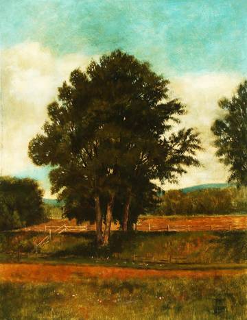 Marion “Minnie” Robertson Beers Brush Landscape with Trees