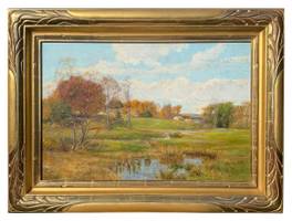 Olive Parker Black (1868-1948)
Early Autumn Meadow
Oil on canvas
16 x 24 inches
Signed lower left Olive Parker Black Early Autumn Meadow