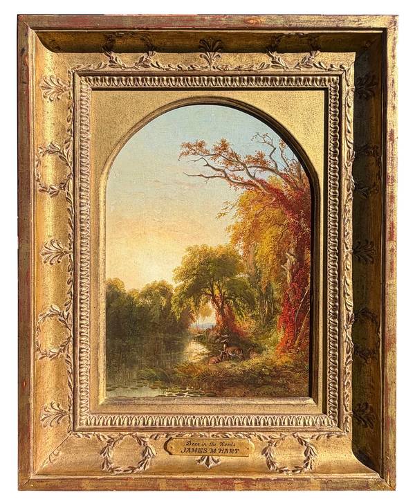 James McDougal Hart Deer in the Woods