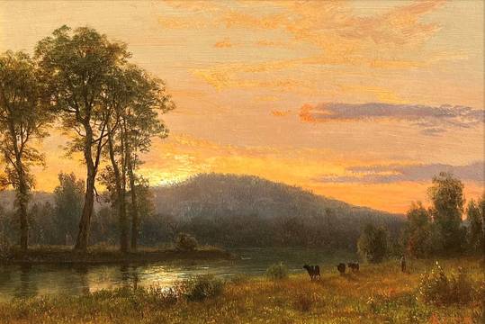 Albert Bierstadt Sunset near Conway, NH