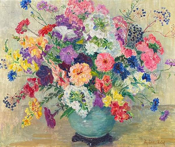 Mary Nicholena MacCord Vase of Flowers