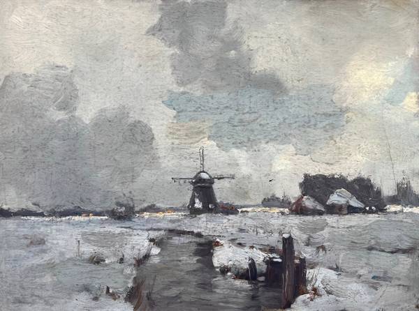 Gustave Wolff Windmill in Winter