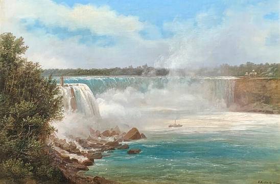 Ferdinand Richardt Niagara Falls unframed