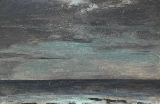 Lockwood DeForest Obscured Moonlight, Calm Sea, 1905
