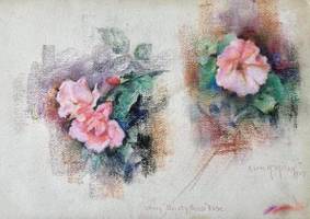 Mary Lane McMillan (1883-1976) Study ‘Dainty Beso’ Rose, 1967
Pastel on paper
12 x 18 inches
Signed and dated lower right, titled lower center Mary Lane McMillan Study 'Dainty Beso' Rose, 1967 unframed