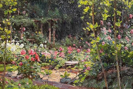 Gustave Weigand Garden Scene