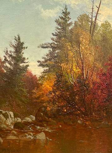 Alfred Thompson Bricher Woodland Interior, New Hampshire