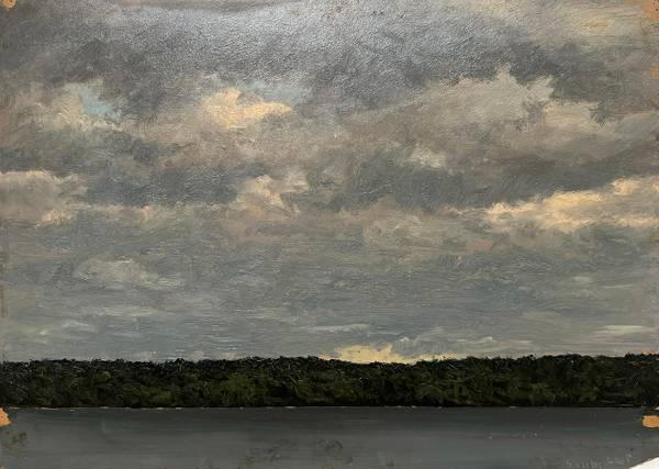 Lockwood DeForest Cloudy Sky over Shoreline