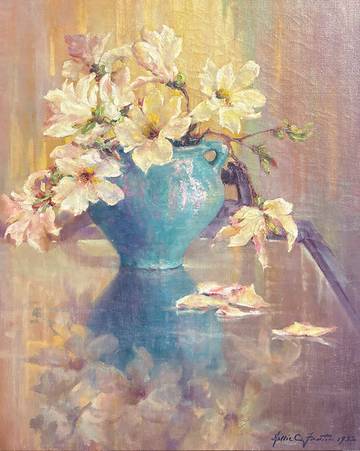 Hallie Elizabeth Champlin (Hyde) Fenton Magnolias in a Vase, 1932