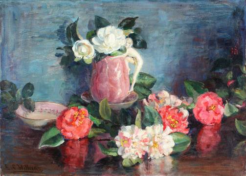 Emma Cheves Wilkins Camellias on a Tabletop