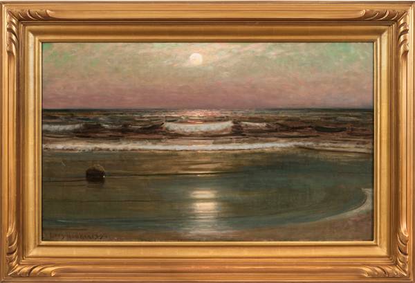 LARS JONSON HAUKANESS (1862-1929)
Seascape
Oil on canvas
18 x 30 inches
Signed lower left HAUKANESS_Seascape_Framed.jpg