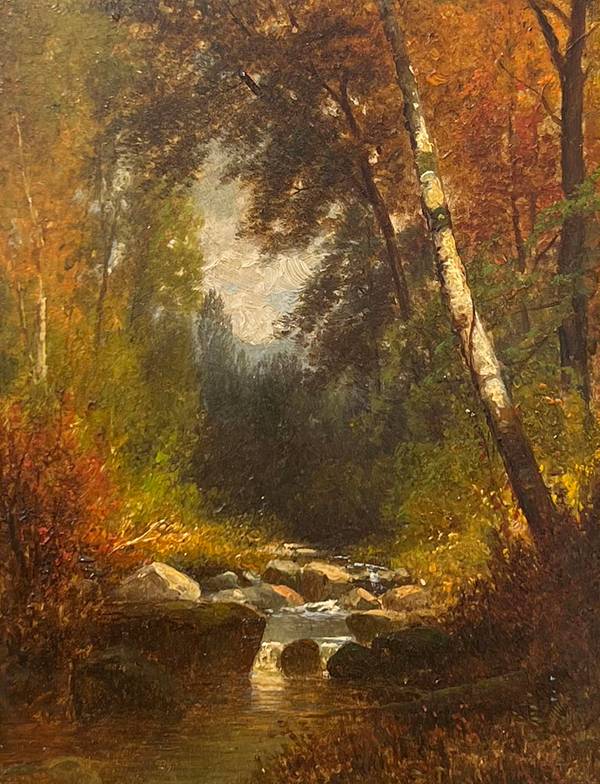 Joseph Antonio Hekking Adirondack Stream in Fall