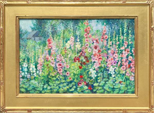 Alice Elizabeth Hugy Hollyhocks