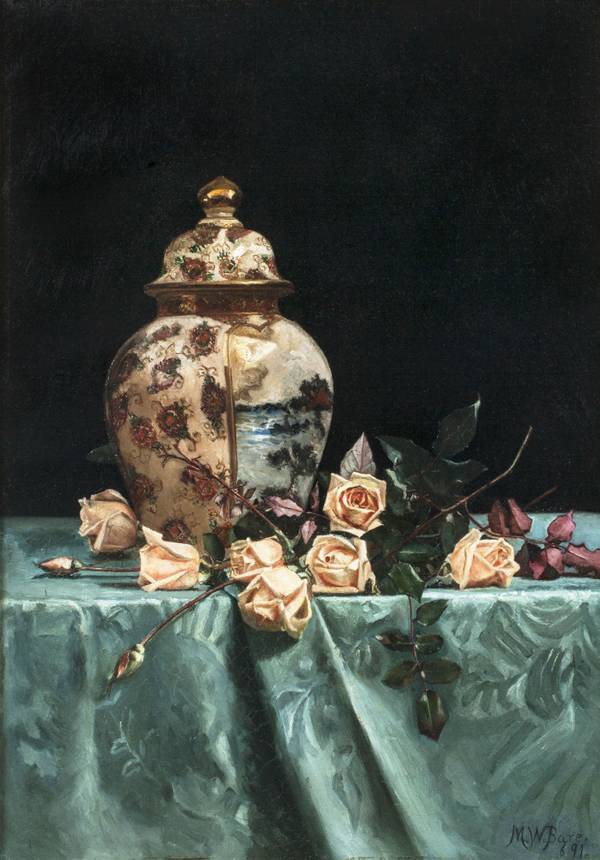 Martha Bare Still Life with Roses Framed