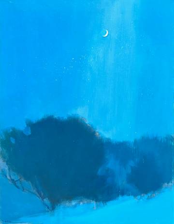 Virginia Webb Nocturne with Crescent Moon