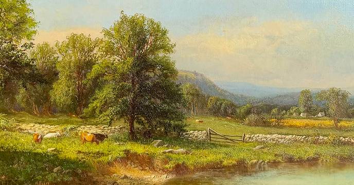 Julie Hart Beers Summer by the River, 1865