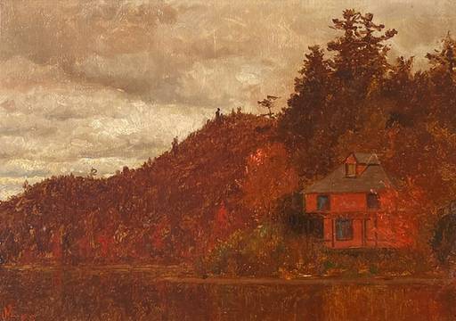 Jervis McEntee Maurice Cottage, Adirondacks, 1888