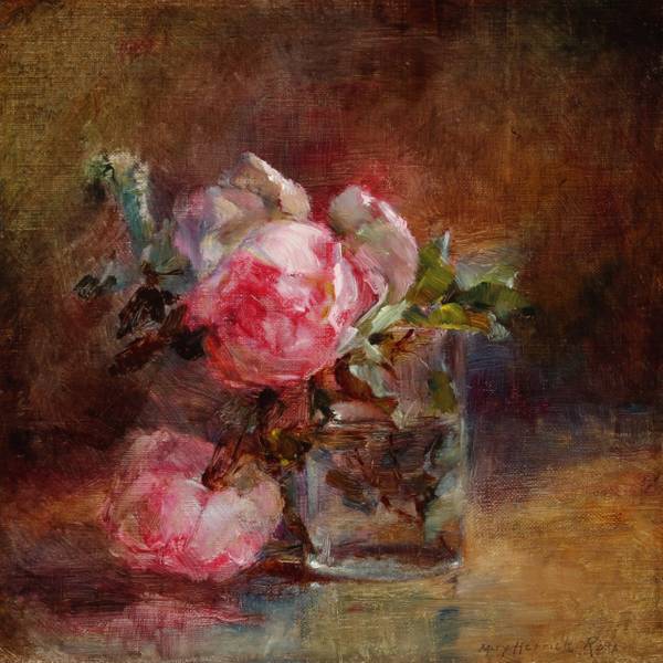 Mary Herrick Ross Tabletop Still Life of Roses 