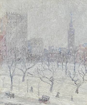 Harry Franklin Waltman The Christmas Snow, Madison Square