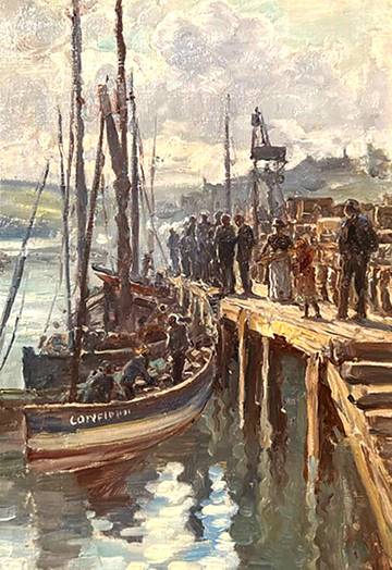 Anna Mary Richards Brewster A Wharf at Whitby, c. 1899