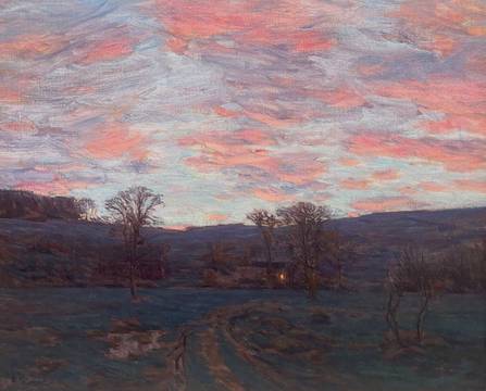 Charles Harold Davis Sundown under a Blazing Sky