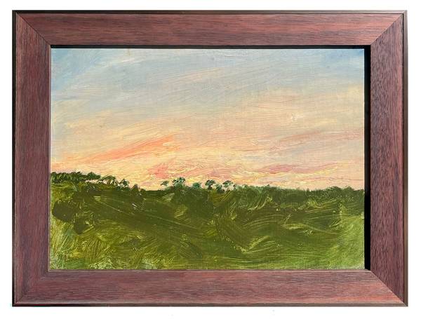 Zoe Worthington Fiske (1864-1942) Sunset Study 1 Oil on canvas9 1/2 x 13 inches Signed verso Zoe Worthington Fiske Sunset Study 1