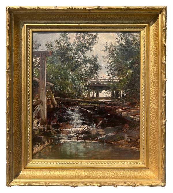 Edward Custer Waterfall on Mill Brook