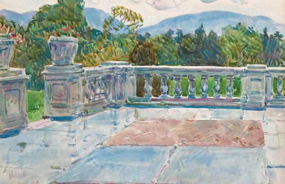 Childe Hassam Terrace on the Hudson, 1915