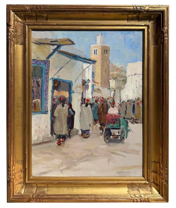 Jane Peterson North African Street Scene, c.1910