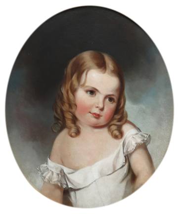Jane Cooper Sully Darley Portrait of Ellie Kendall, Age 2 1/2 years