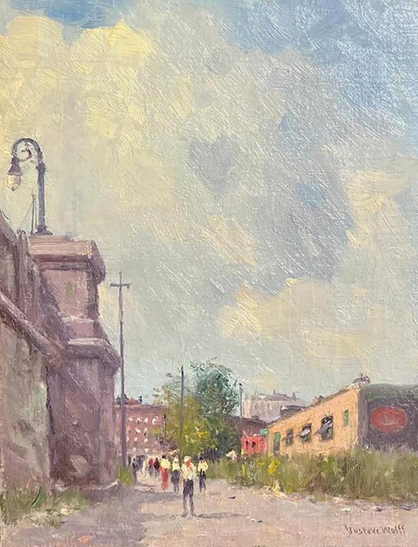 Gustave Wolff Street Scene, Northern Manhattan