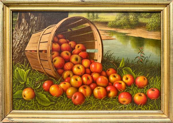 Levi Wells Prentice Overturned Bushel of Apples