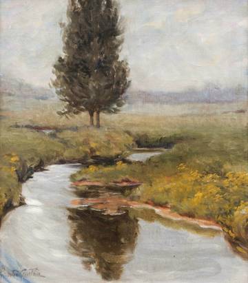 Mary Pemberton Ginther Autumn Brook Unframed